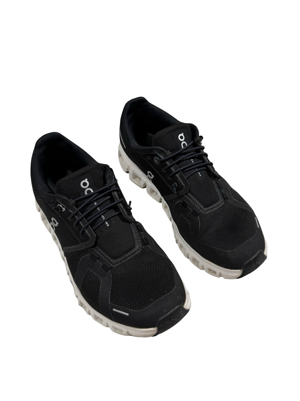 On Running Cloud 6 Womens 9.5 Black White Sneakers 3wf10060299 Running Shoes